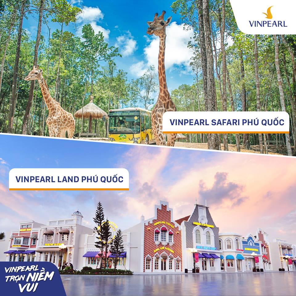 [rẻ] Combo 3 Ngày 2 đêm 3n2Đ Vinpearl Phú Quốc Vinwonders Safari